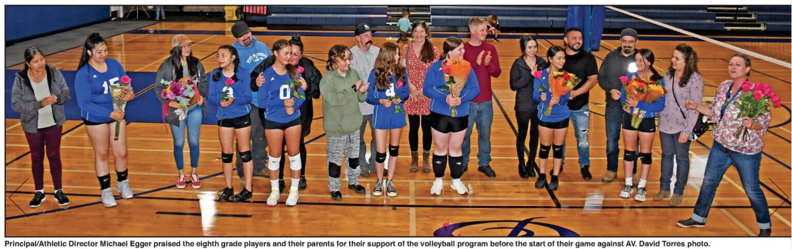 8th grade volleyball AES