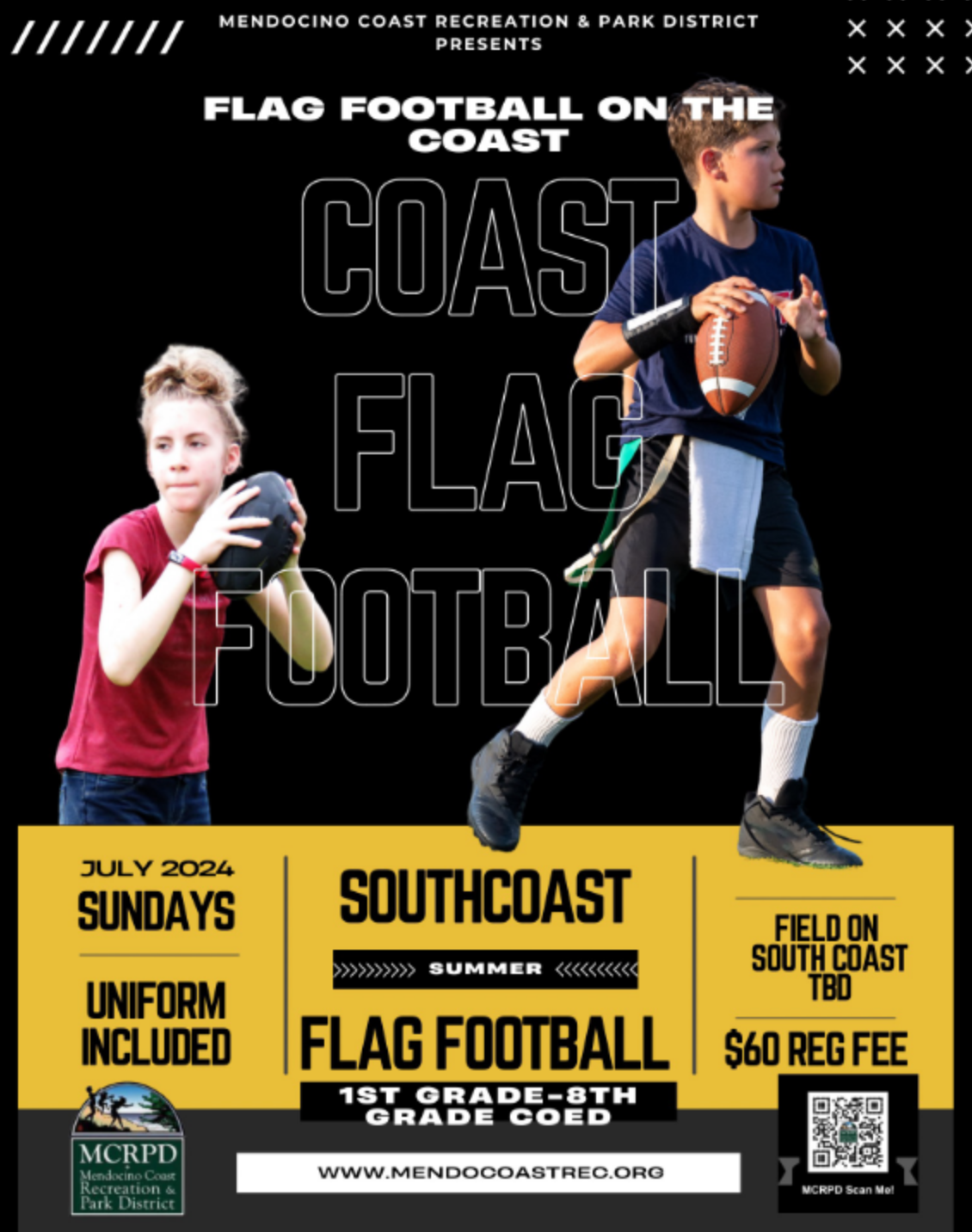 flag football poster