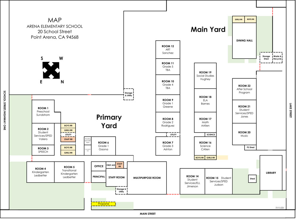 Arena Campus map